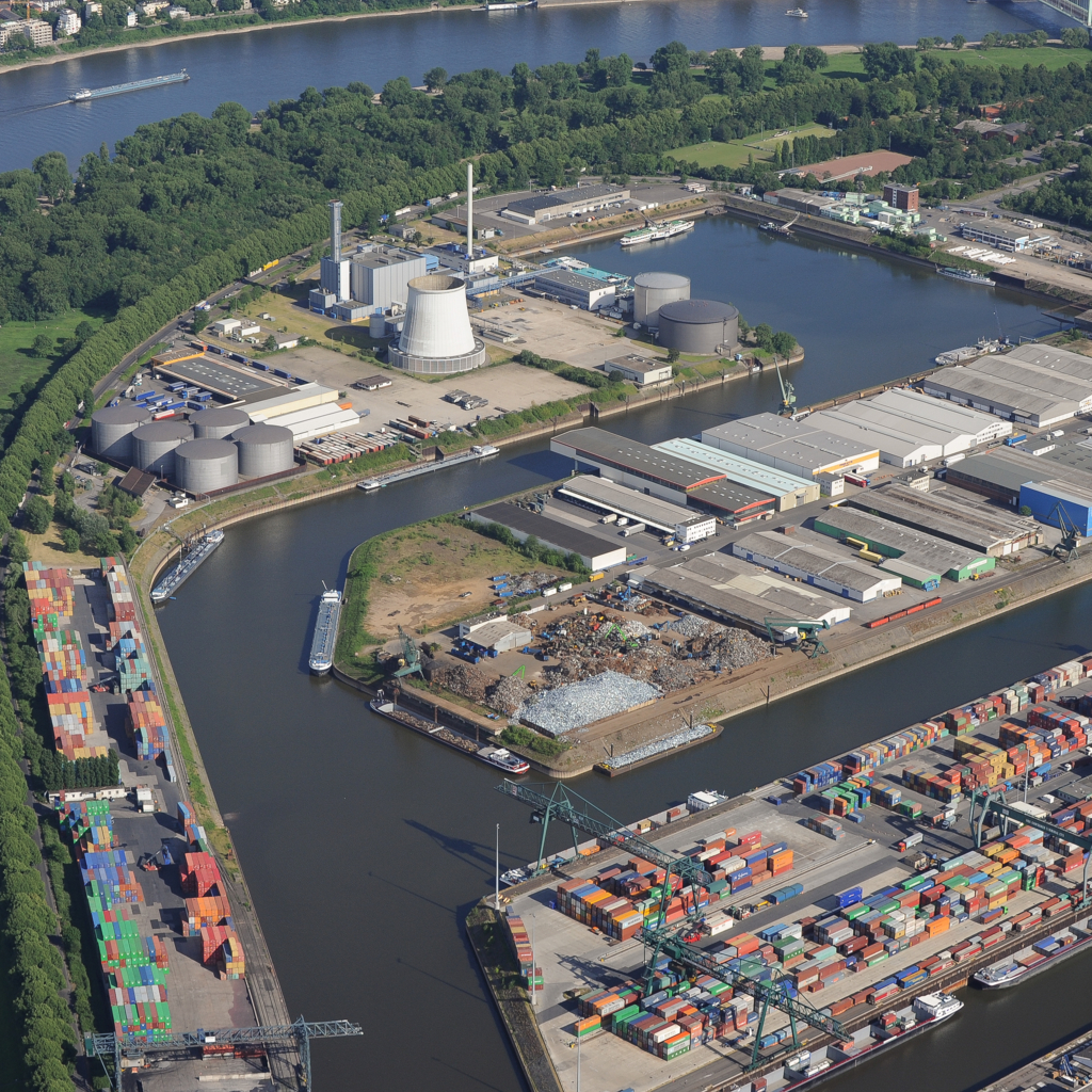 Foto des Hafen Niehl I aus der Vogelperspektive