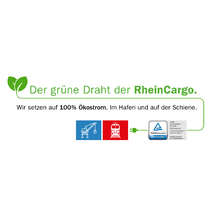 Grafik des grünen Drahts der RheinCargo