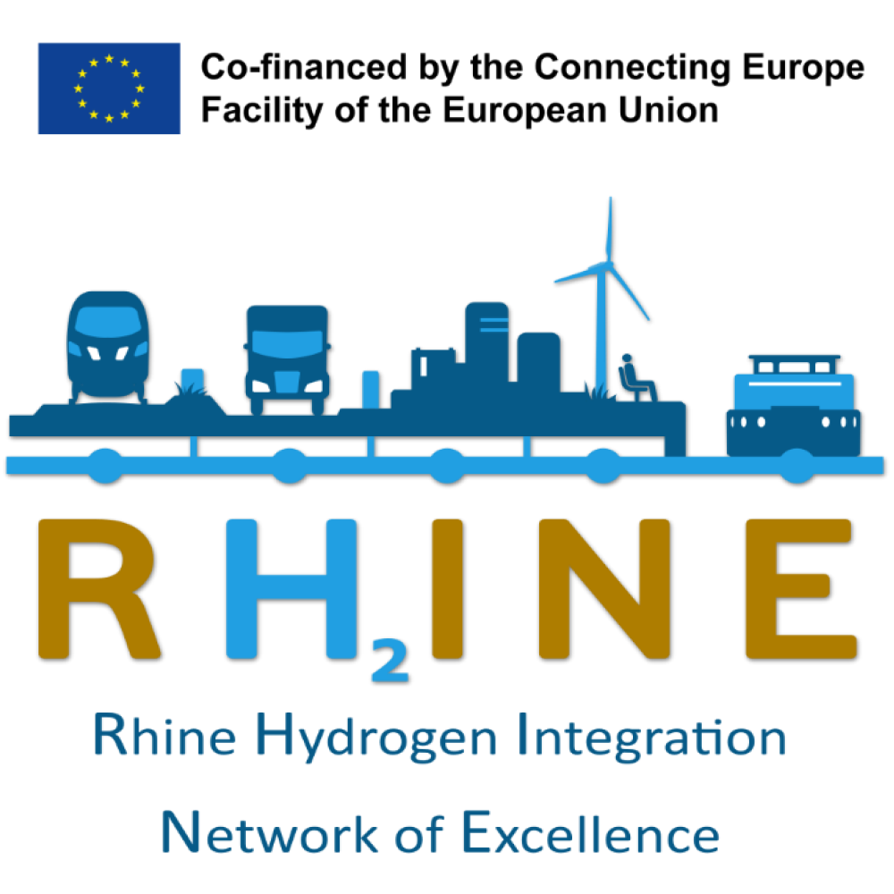 Grafik mit dem Logo der RH²INE